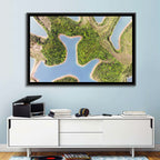 Thousand Island Lake Aerial View Wall Art