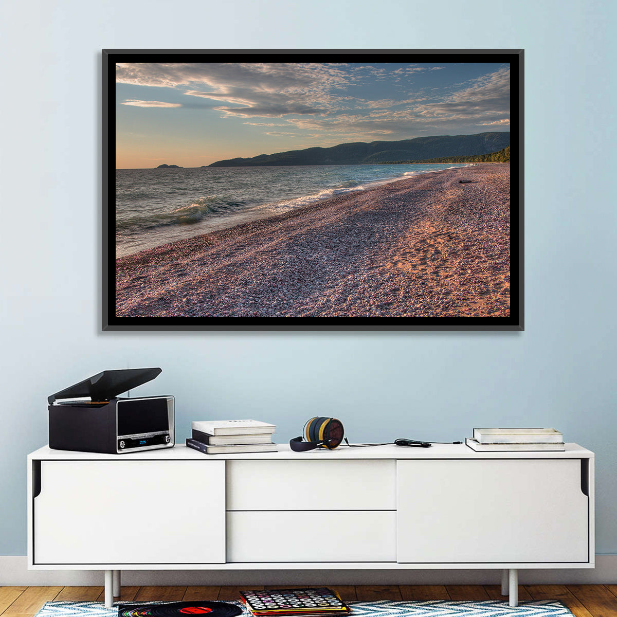 Lake Superior Pebble Beach Wall Art