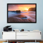 Quiberon Beach Sunset Wall Art