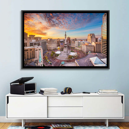Indianapolis Monument Circle Wall Art