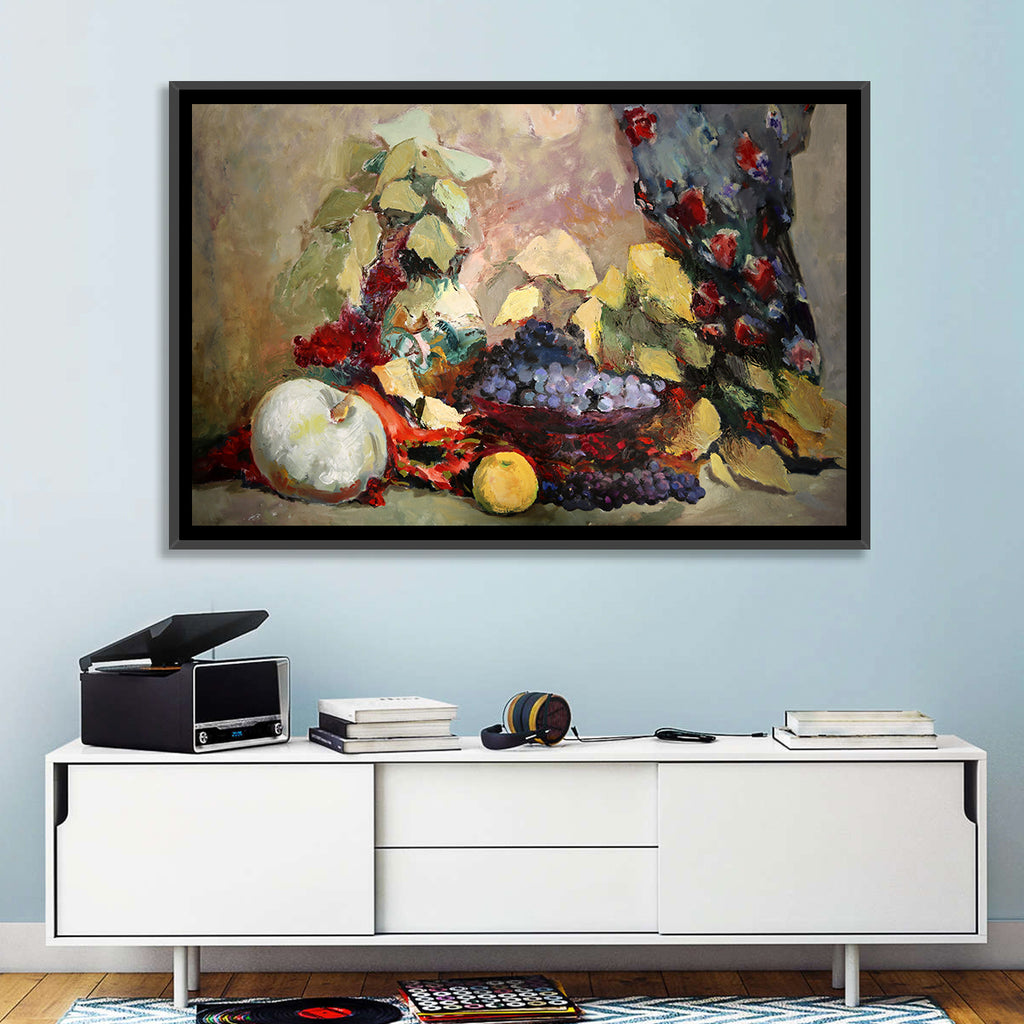 Grapes and Melon Still Life Wall Art