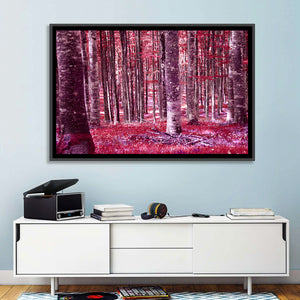 Red Forest Wall Art