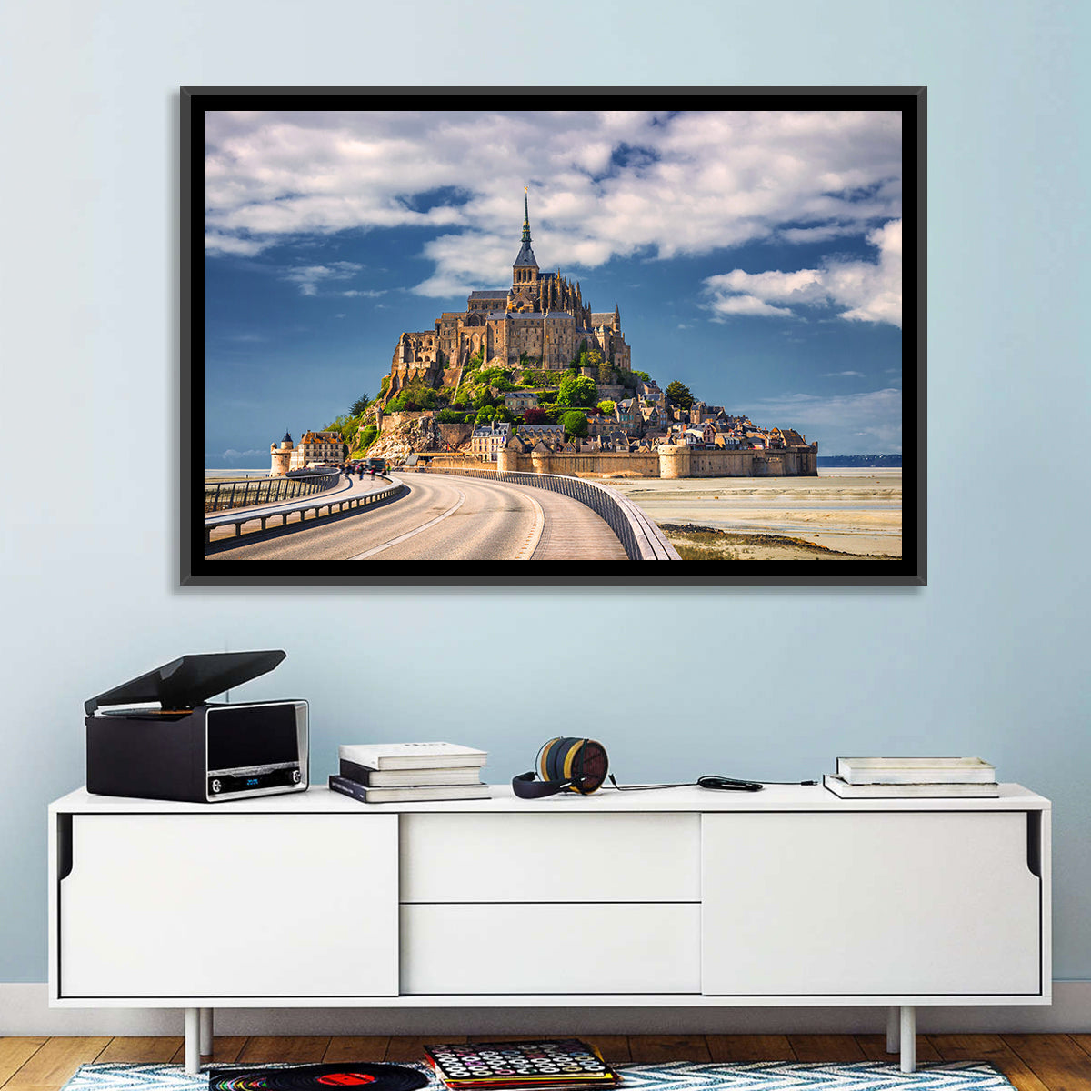 Mont Saint-michel at Low Tide Wall Art