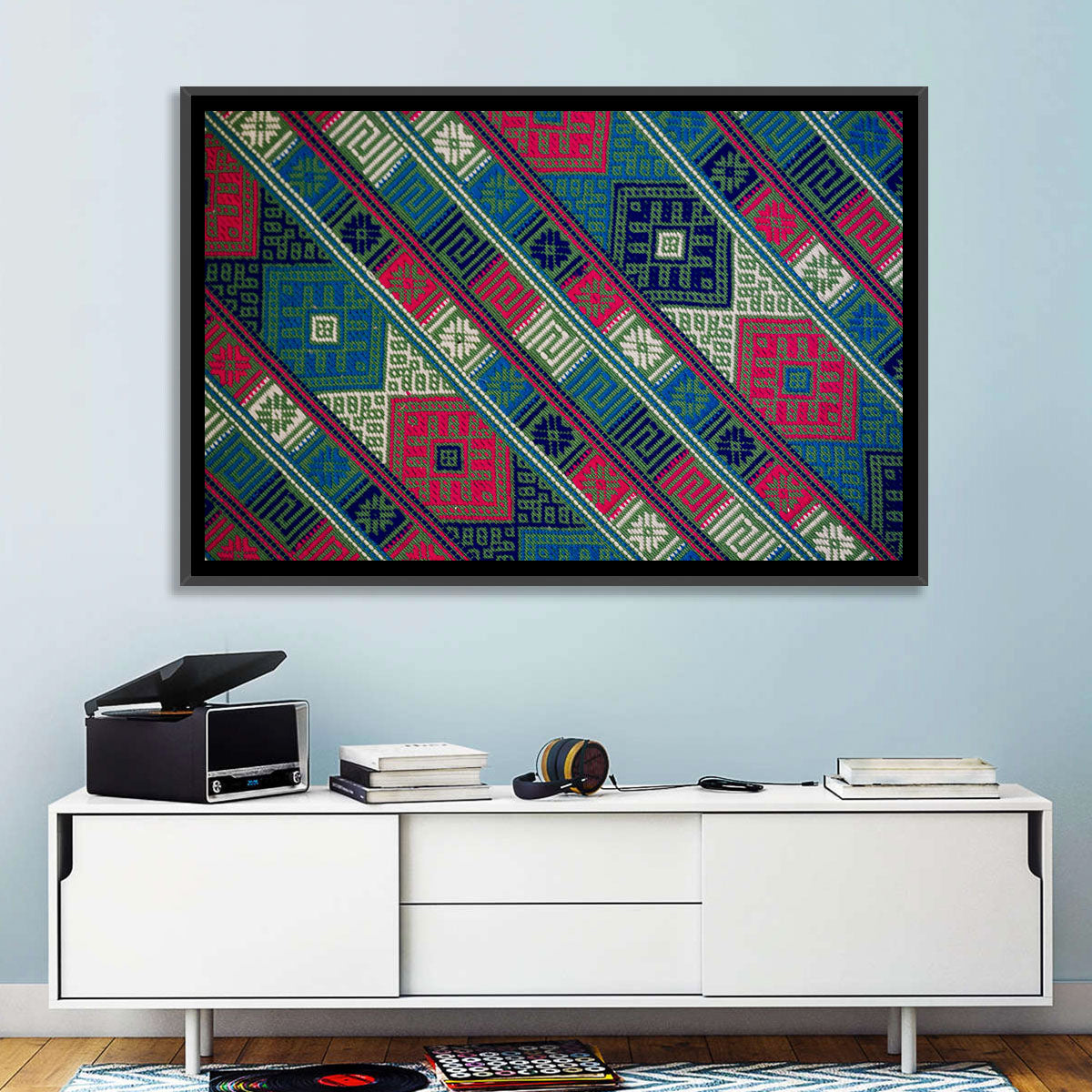 Handwoven Geometric Textile Wall Art