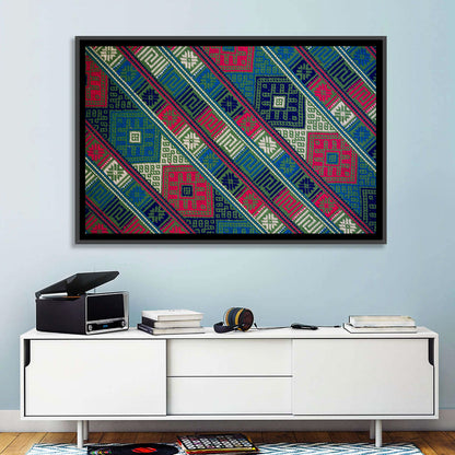 Handwoven Geometric Textile Wall Art