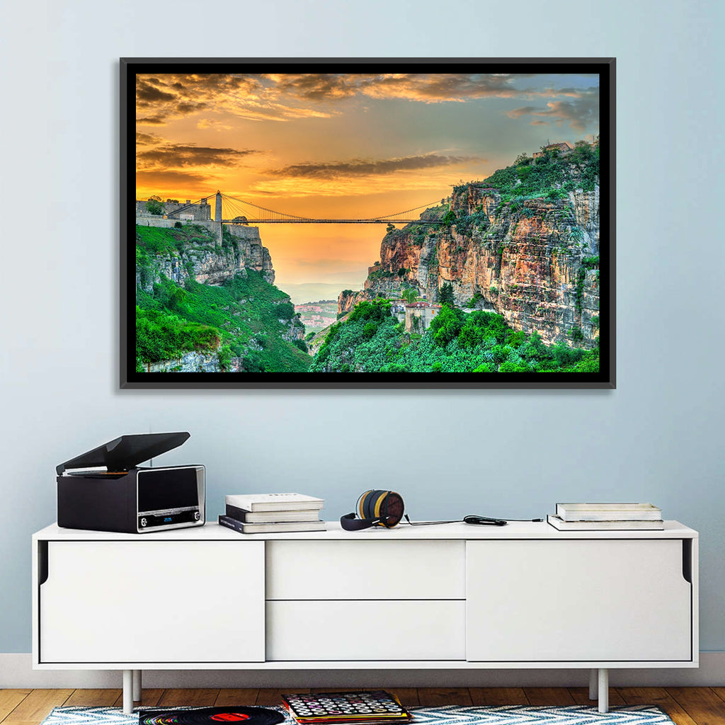 Sidi M'cid Bridge Over Constantine Canyon Wall Art