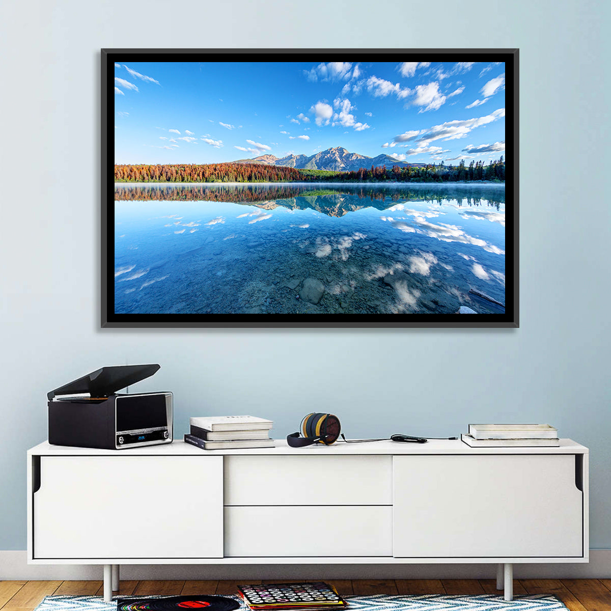 Patricia Lake Autumn Reflection Wall Art