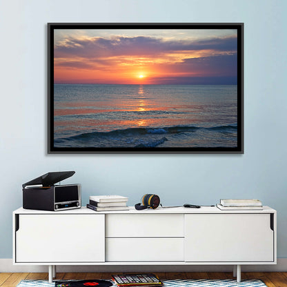 Lake Michigan Sunset Reflection Wall Art