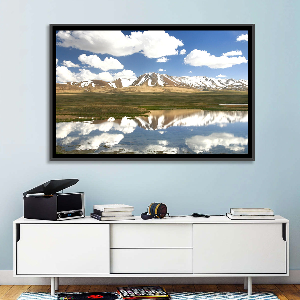 Song Kul Lake Reflection Wall Art