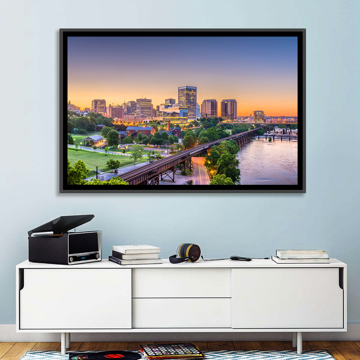 Richmond Skyline at Golden Hour Wall Art