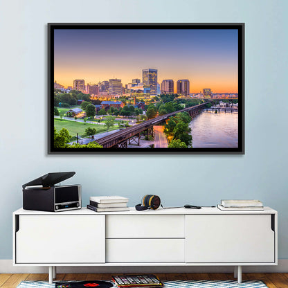 Richmond Skyline at Golden Hour Wall Art