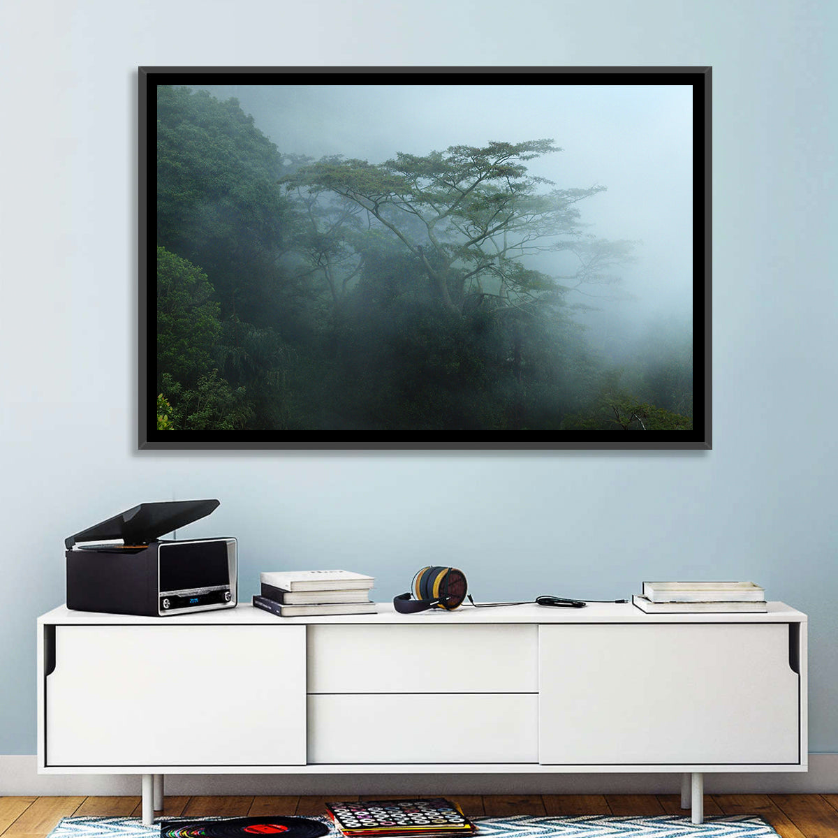 Misty Rainforest Canopy Wall Art