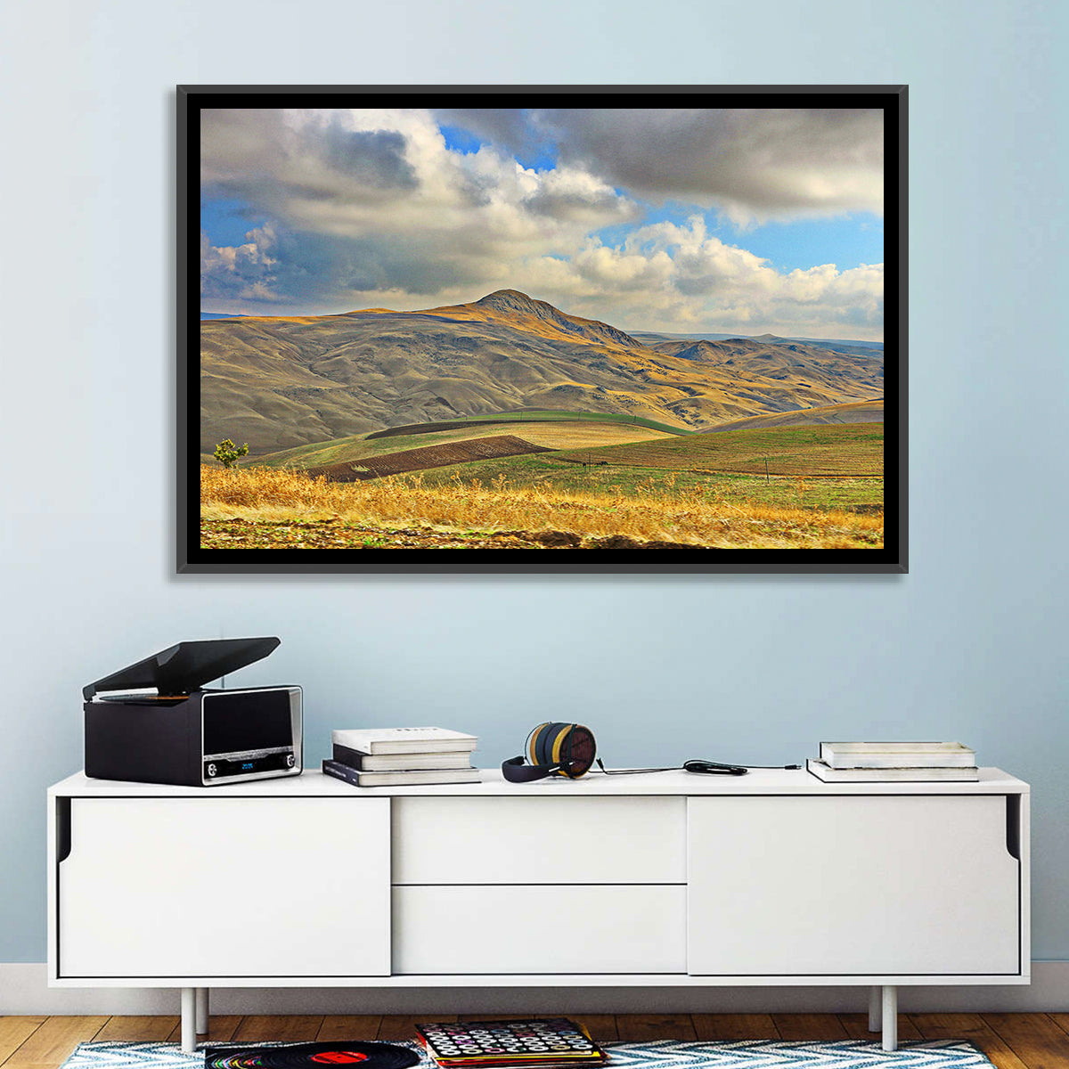 Shamakhi Valley Harvest Fields Wall Art