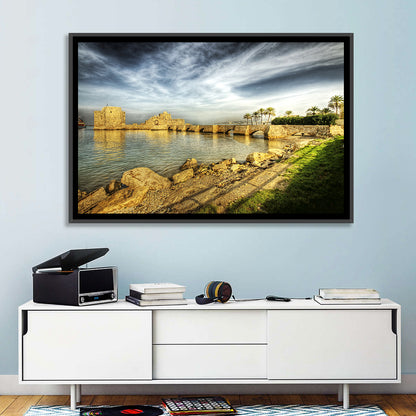Sidon Sea Castle Wall Art