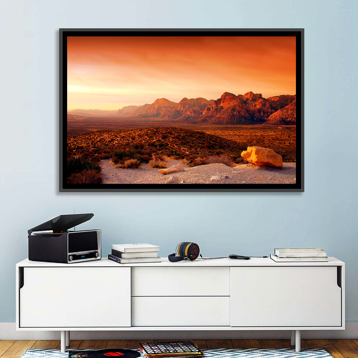 Red Rock Canyon Sunset Wall Art