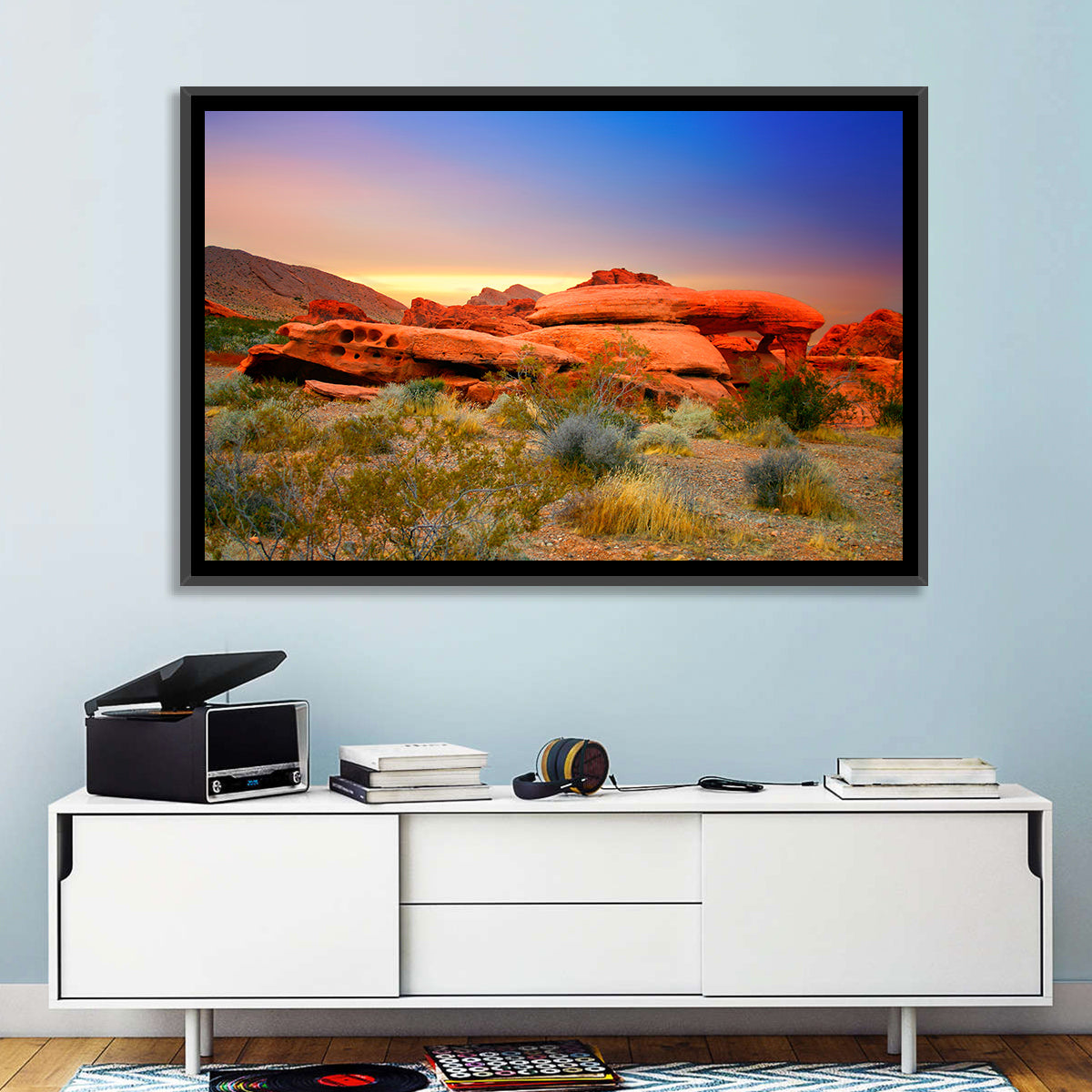 Red Rock Canyon Sunset Wall Art