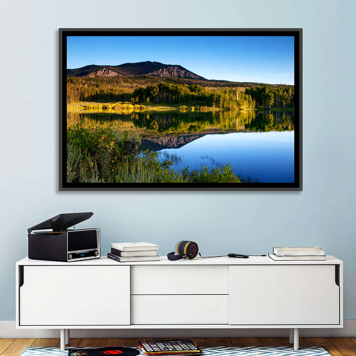 Golden Hour Mountain Lake Wall Art