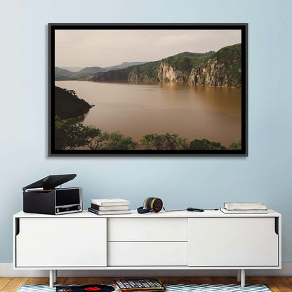 Lake Nyos Cliff View Wall Art