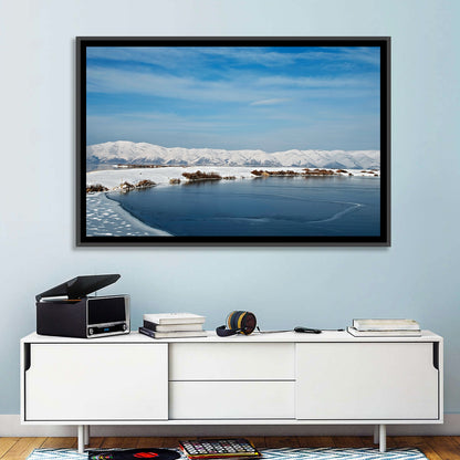 Lake Sevan Winter Landscape Wall Art