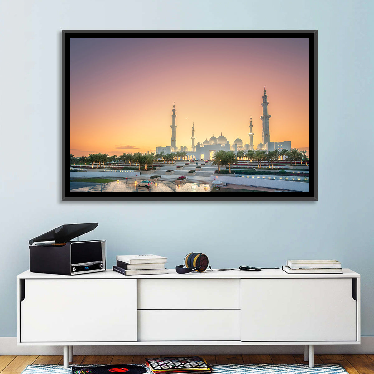 Sheikh Zayed Grand Mosque at Sunset Wall Art