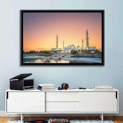 Sheikh Zayed Grand Mosque at Sunset Wall Art