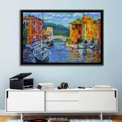 Port Grimaud Canal Scene Wall Art