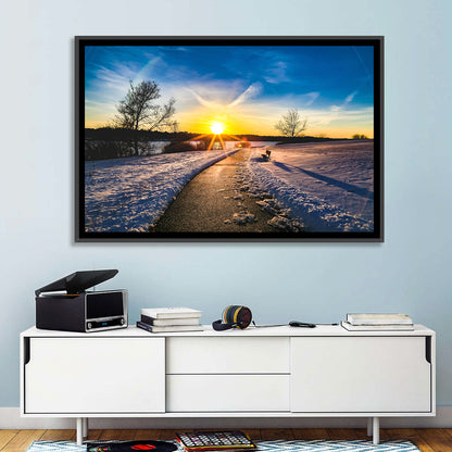 Lake Zorinsky Winter Sunrise Wall Art