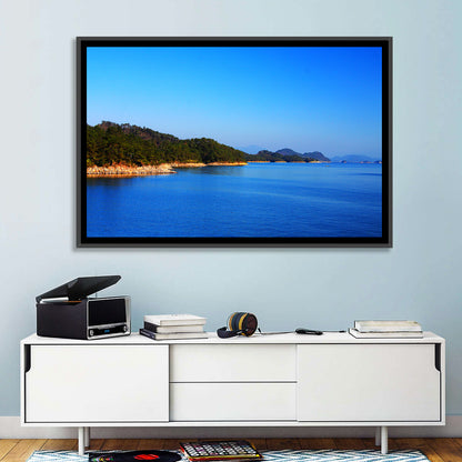 Qiandao Lake Rocky Shoreline Wall Art