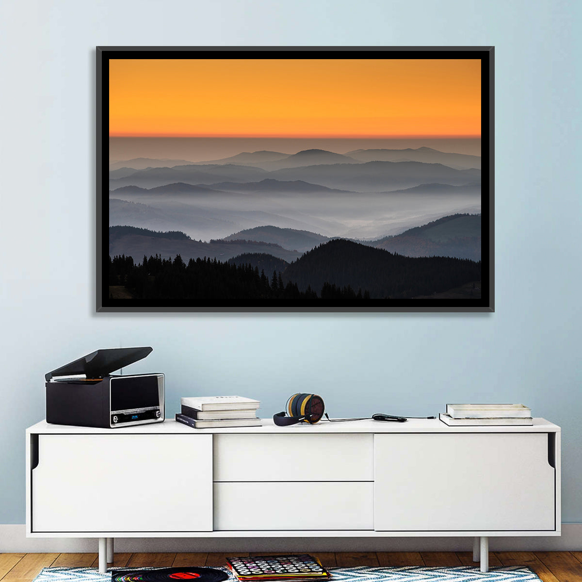 Rarau Mountains Sunrise Wall Art