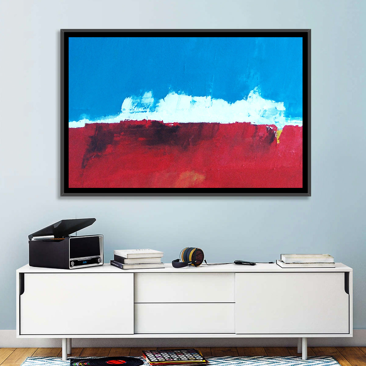 Ocean Horizon Abstract Wall Art