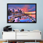 Seattle Skyline at Sunset Wall Art
