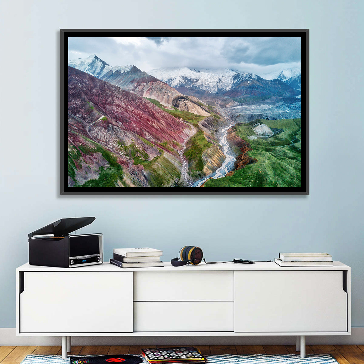 Mount Lenin Glacial Valley Wall Art