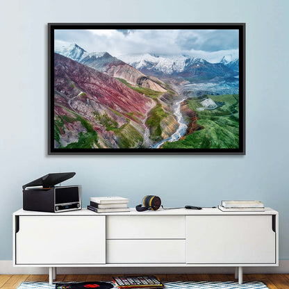Mount Lenin Glacial Valley Wall Art