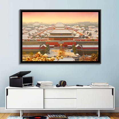 Forbidden City Gateway at Golden Hour Wall Art