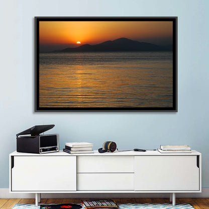 Lake Sevan Sunset Reflection Wall Art
