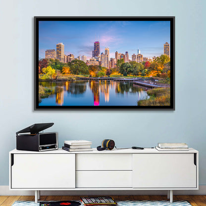 Chicago Skyline at Twilight Wall Art