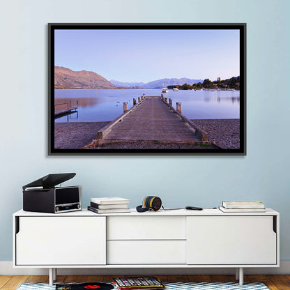 Wanaka Pier at Twilight Wall Art