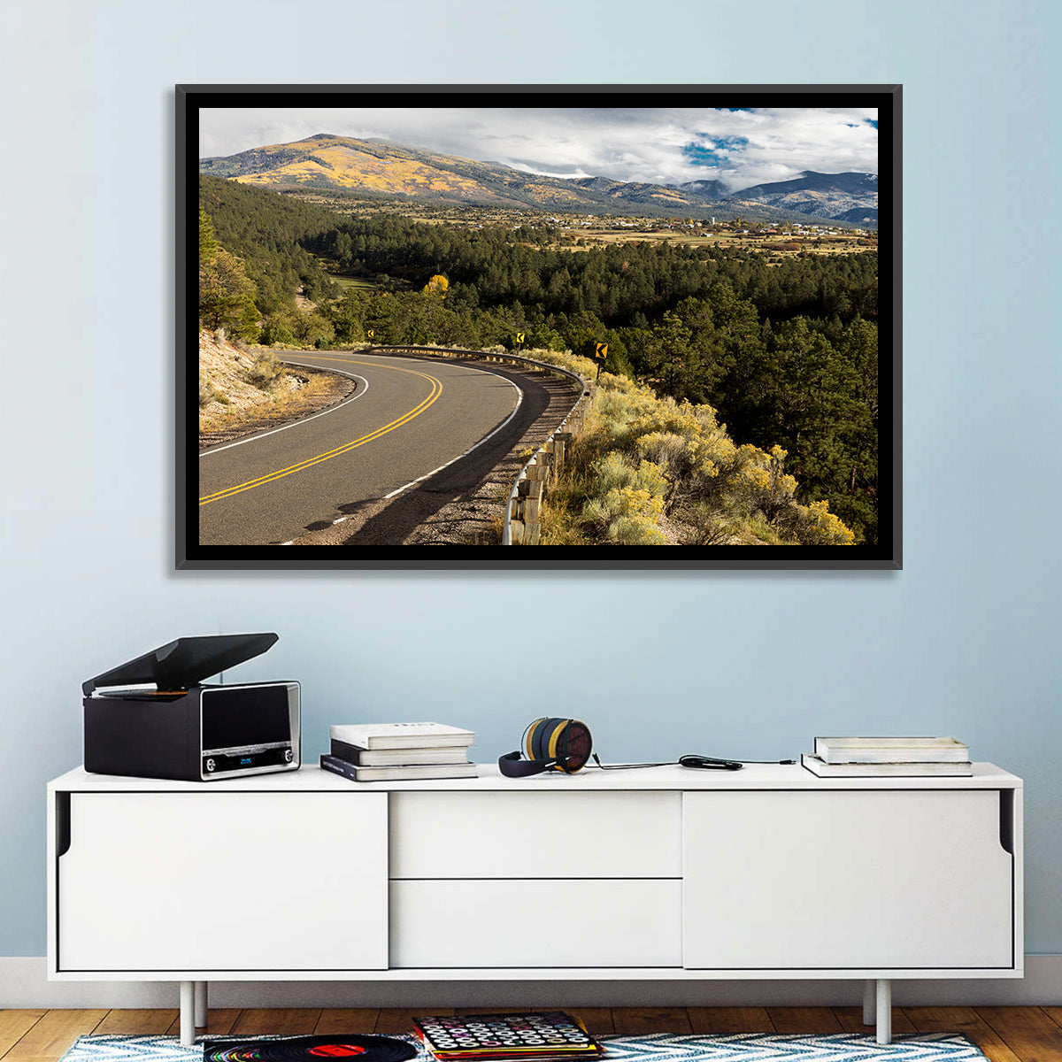 Road to Taos Wall Art in a room, landscape