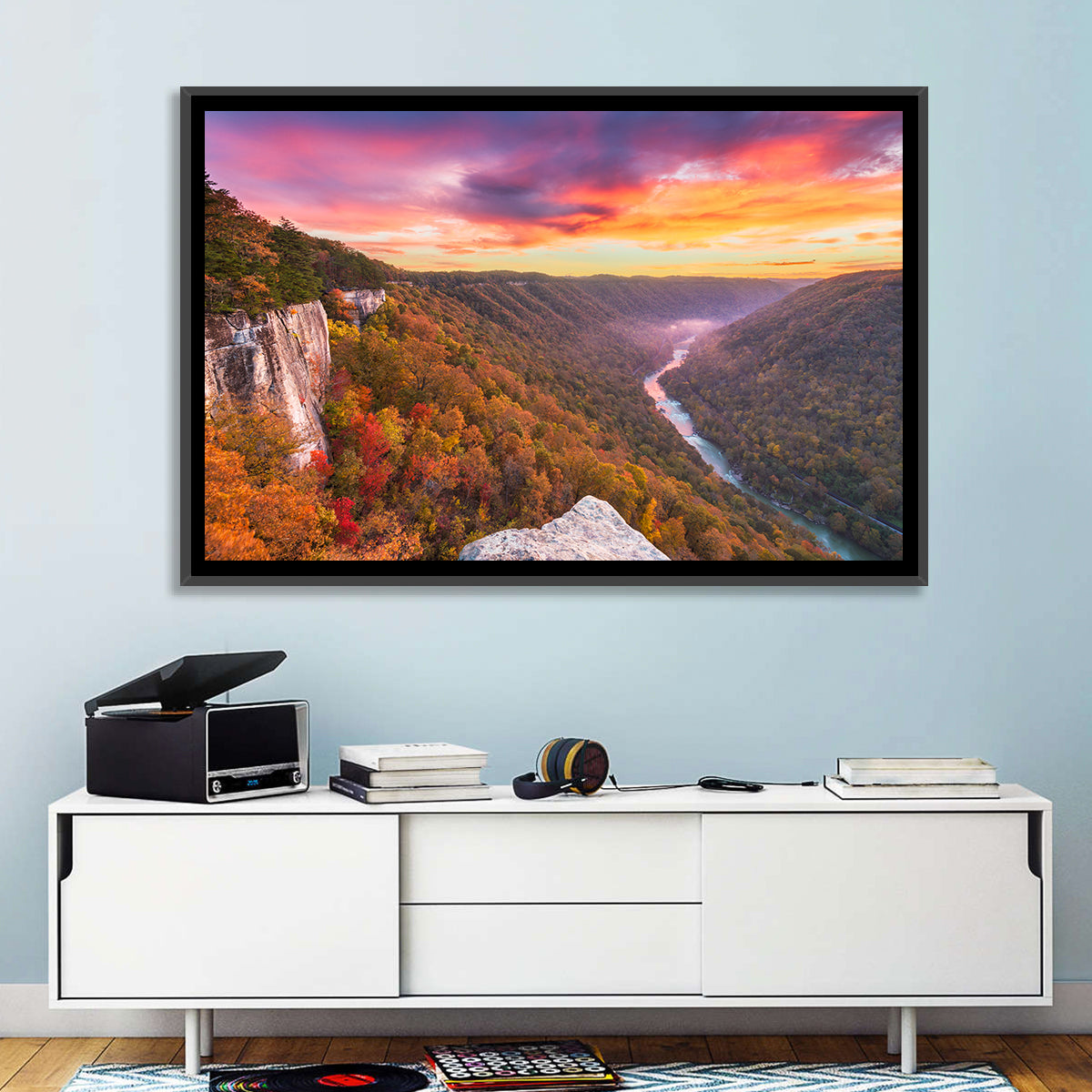 New River Gorge Sunset Wall Art