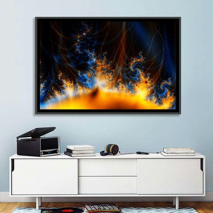 Solar Flare Fractal Flame Wall Art