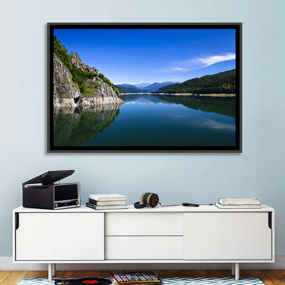 Calm Mountain Lake Reflection Wall Art