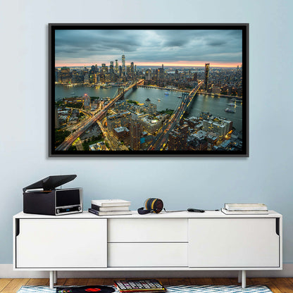 New York Twilight Cityscape Wall Art