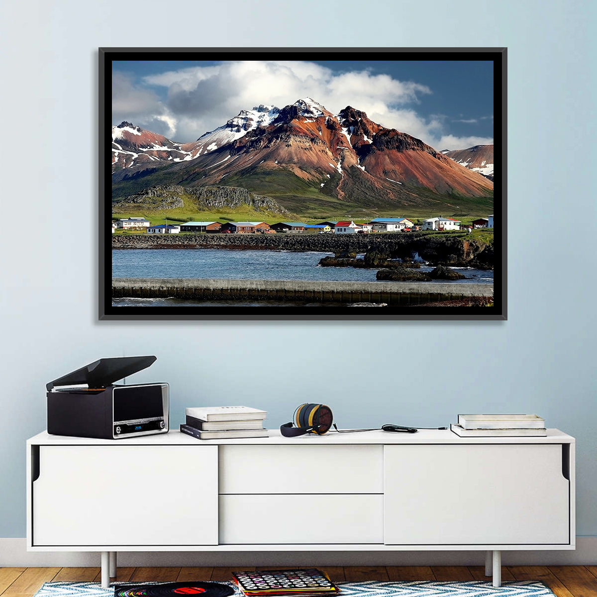 East Fjords Harbor Village Wall Art
