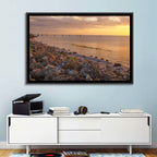Lake Okeechobee Rocky Shore Sunset Wall Art