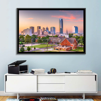 Oklahoma City Golden Hour Skyline Wall Art