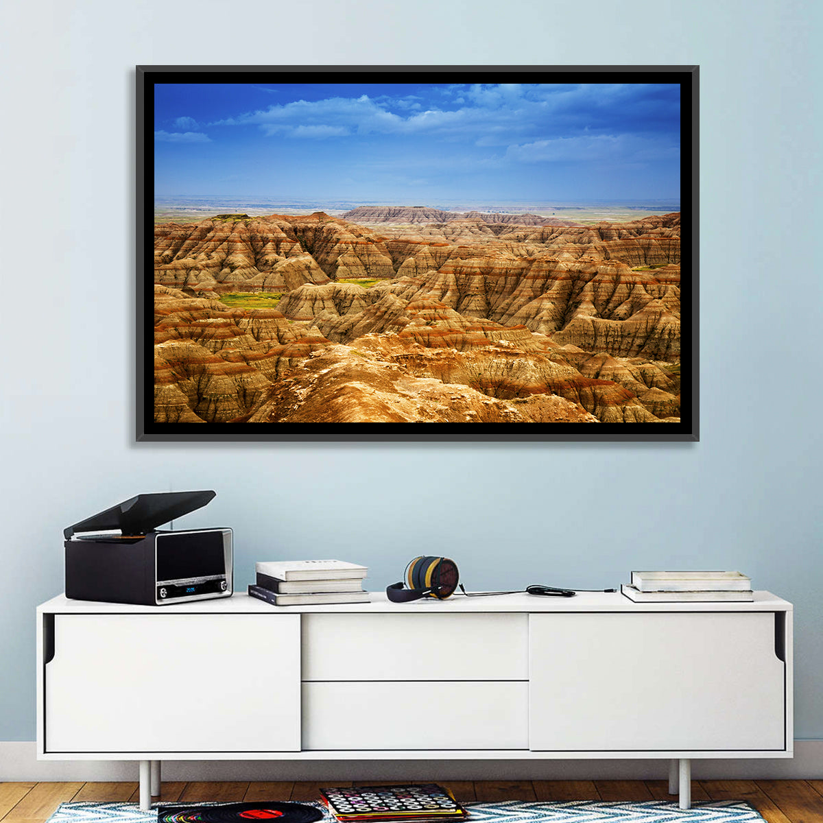 Badlands National Park Ii Wall Art in a room, landscape