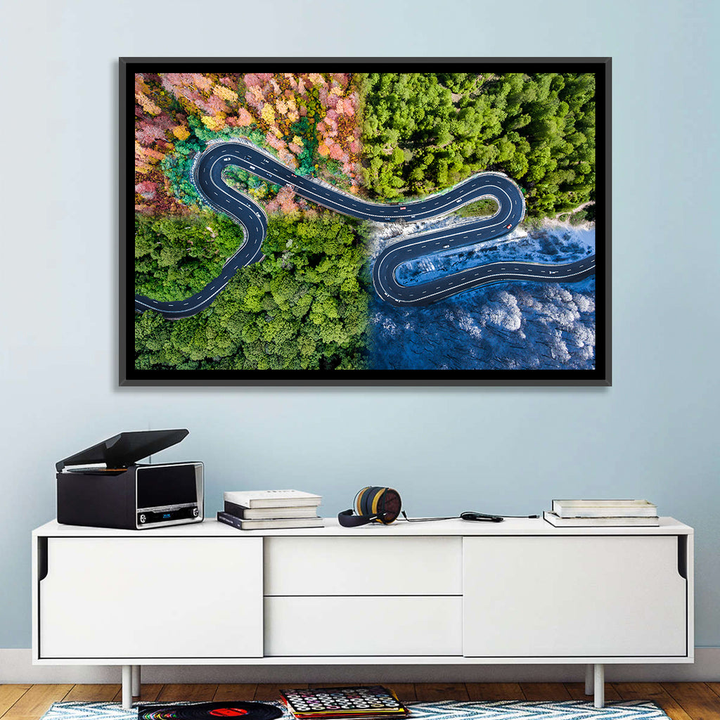 Four Seasons Winding Road Wall Art