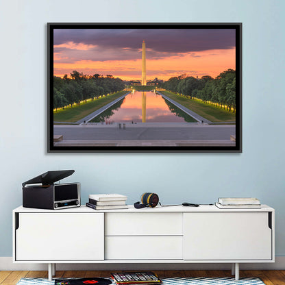 Washington Monument at Dusk Wall Art