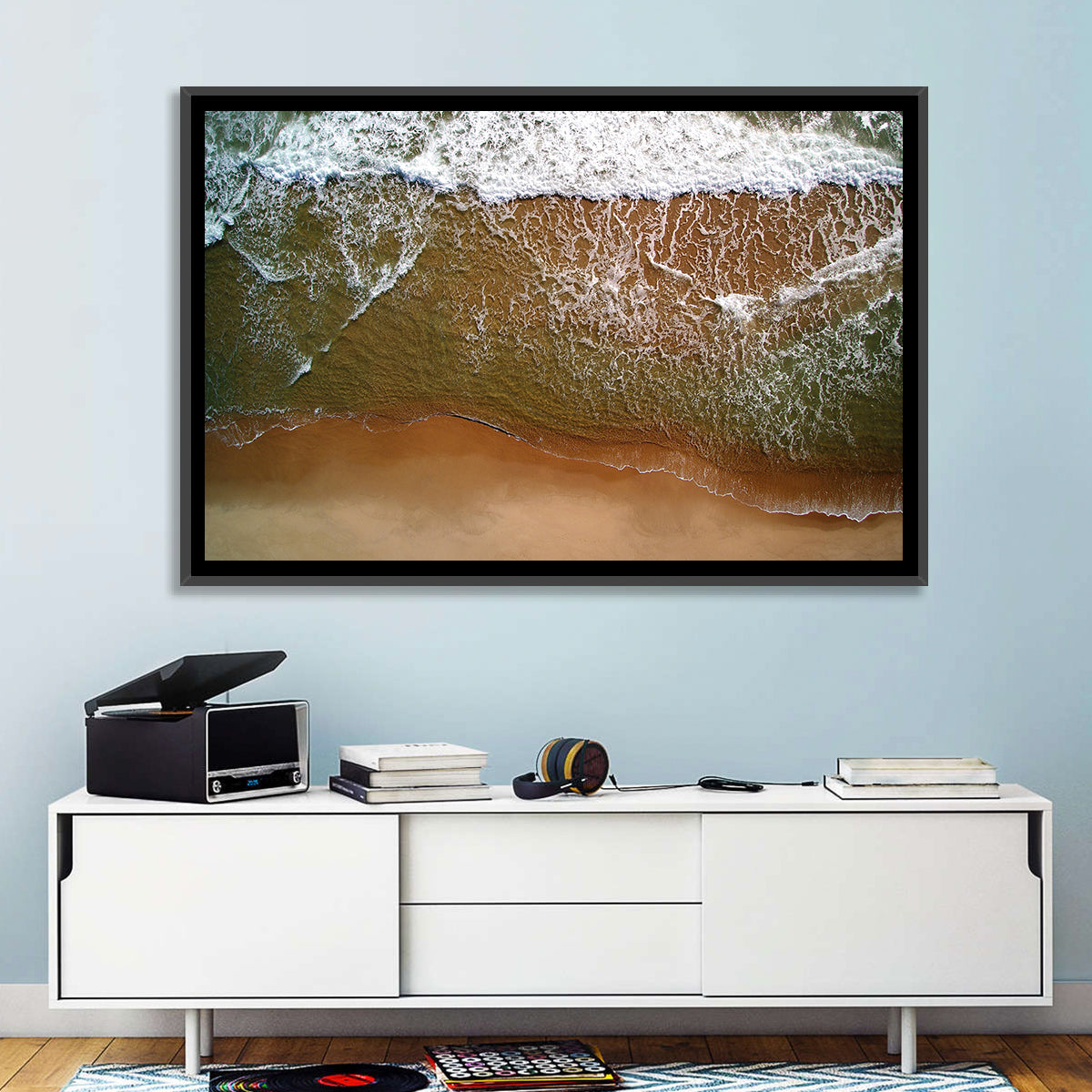 Misquamicut Beach Aerial View Wall Art