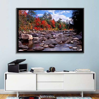 New Hampshire Autumn Stream Wall Art